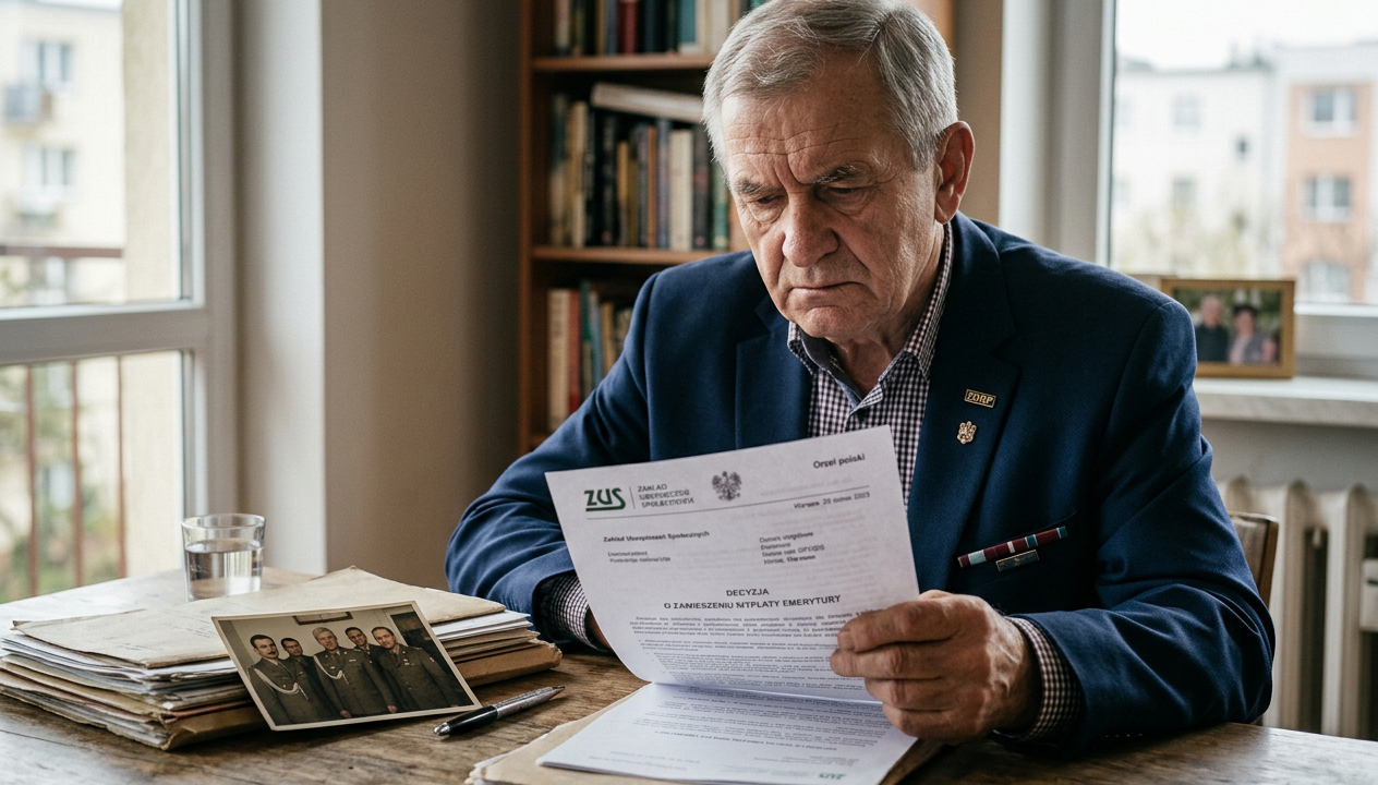 ZUS zawiesił emeryturę żołnierza — lata składek poszły w błoto