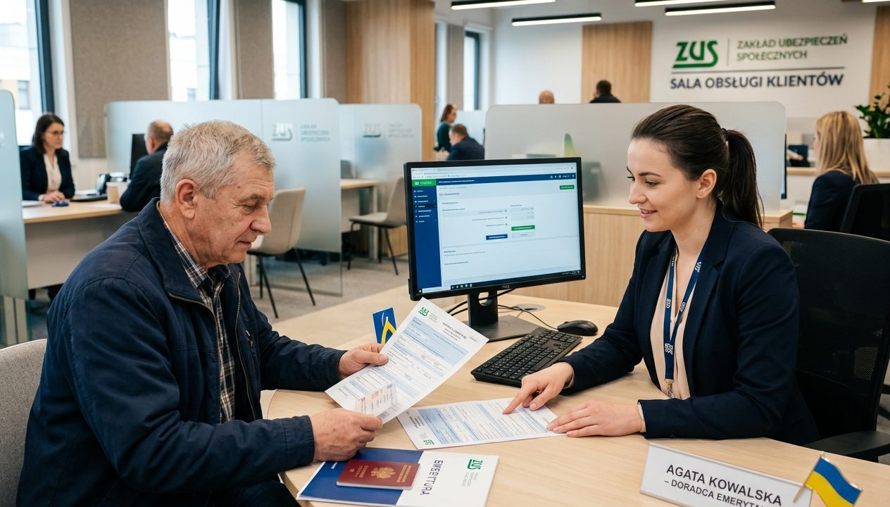 Ukrainiec pracował 1 dzień w Polsce i dostanie emeryturę z ZUS?