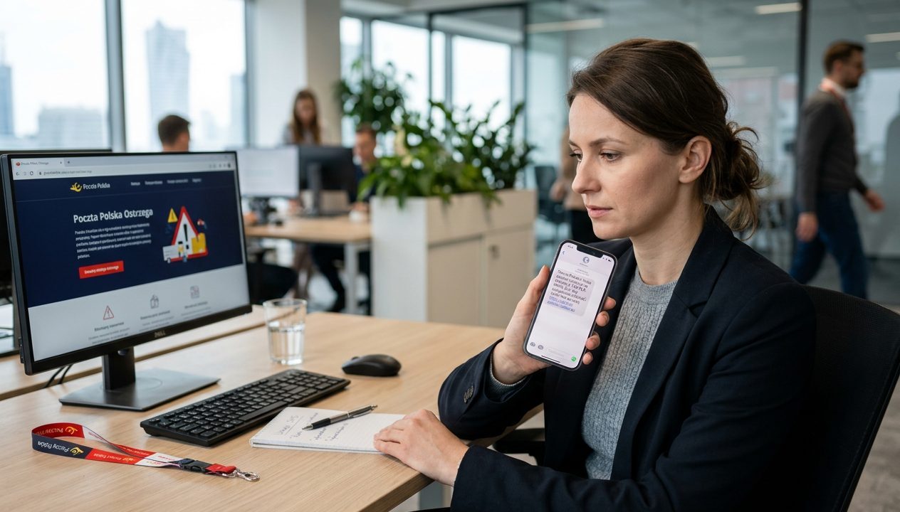 SMS o dopłacie do paczki? To oszustwo. Poczta Polska ostrzega